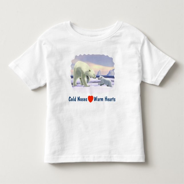Camiseta Infantil Urso Polar - Melhor Nariz Da Mãe (Frente)