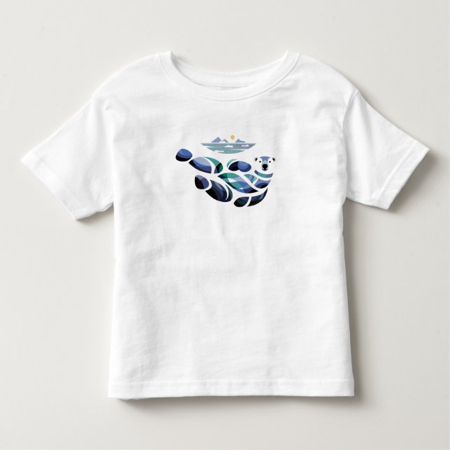 Camiseta Infantil Urso Polar Relaxado (Frente)