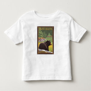 Camiseta Infantil Urso preto em ForestSouth Dakota