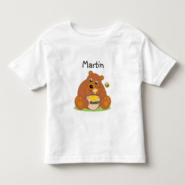 Camiseta Infantil Urso, urso, urso de mel ou urso de pelúcia, person (Frente)
