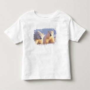 Camiseta Infantil Ursoaica com filhote no gelo marinho