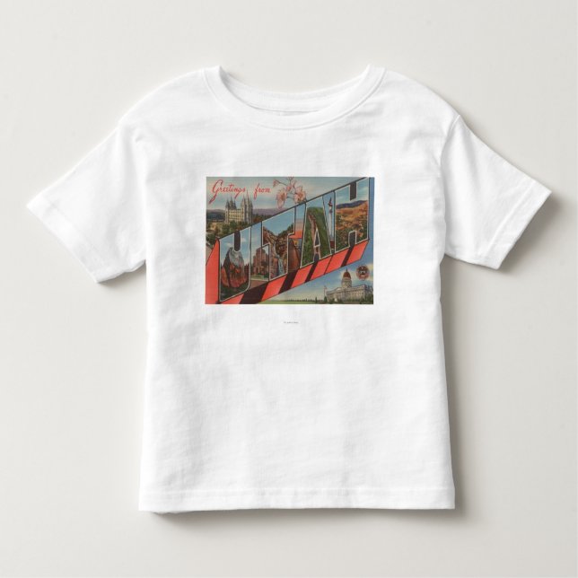 Camiseta Infantil UtahLarge - Letra ScenesUtah (Frente)