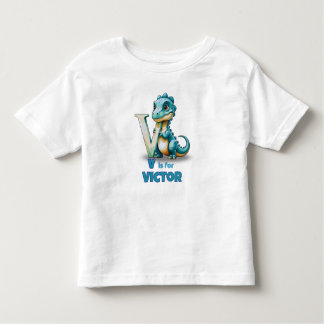 Camiseta Infantil V is for Velociraptor – 