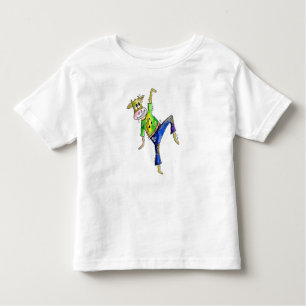 Camiseta Infantil Vaca branca dançante