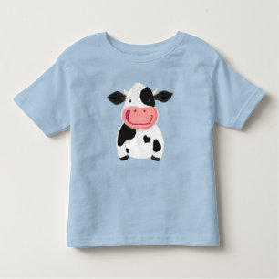 Camiseta Infantil Vaca Branca de Holstein