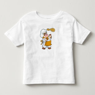 Camiseta Infantil Vaca como cozinhar com Dough