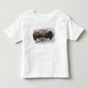 Camiseta Infantil Vaca e Vitelo Bison, Yellowstone