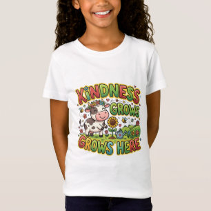 Camiseta Infantil Vaca Fofa 'A Bondade Cresce Aqui