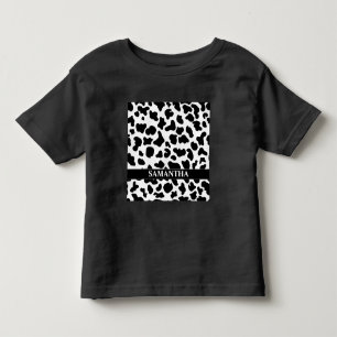 Camiseta Infantil Vaca Preta e Branca