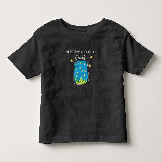 Camiseta Infantil Vaga-lume na noite (Frente)