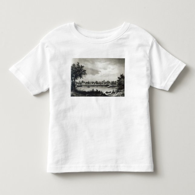 Camiseta Infantil Valdivia, 'da história de Chile'engraved (Frente)