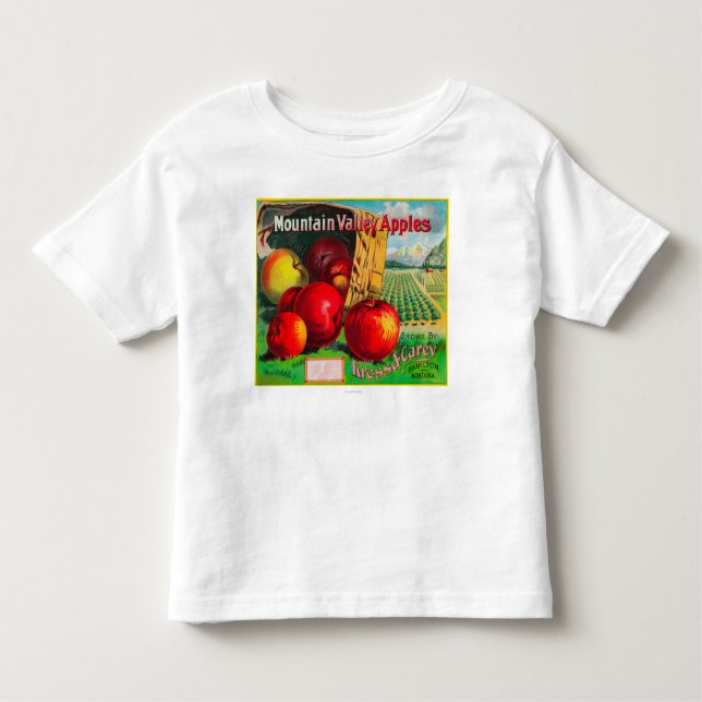Camiseta Infantil Vale Apple LabelHamilton da montanha, TA (Frente)