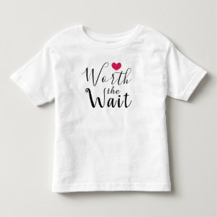 Camiseta Infantil Valor a espera - adopção - coração - bebê nov