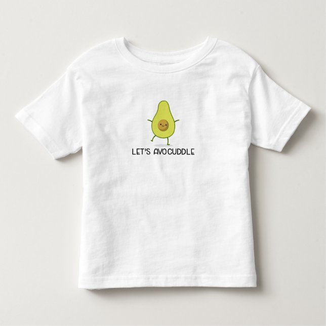 Camiseta Infantil Vamos Avocuddle Funny Kawaii Avocado Tee (Frente)