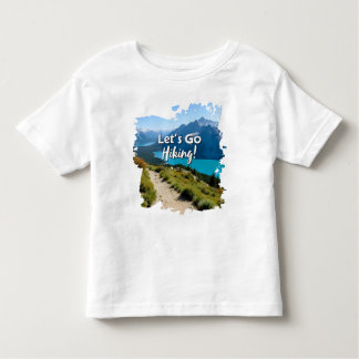 Camiseta Infantil Vamos dar uma caminhada no lago da montanha