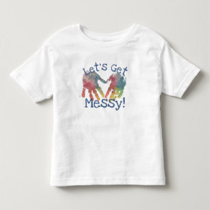 Camiseta Infantil Vamos De Pintura De Dedo Obter Uma Pré-Escola De 