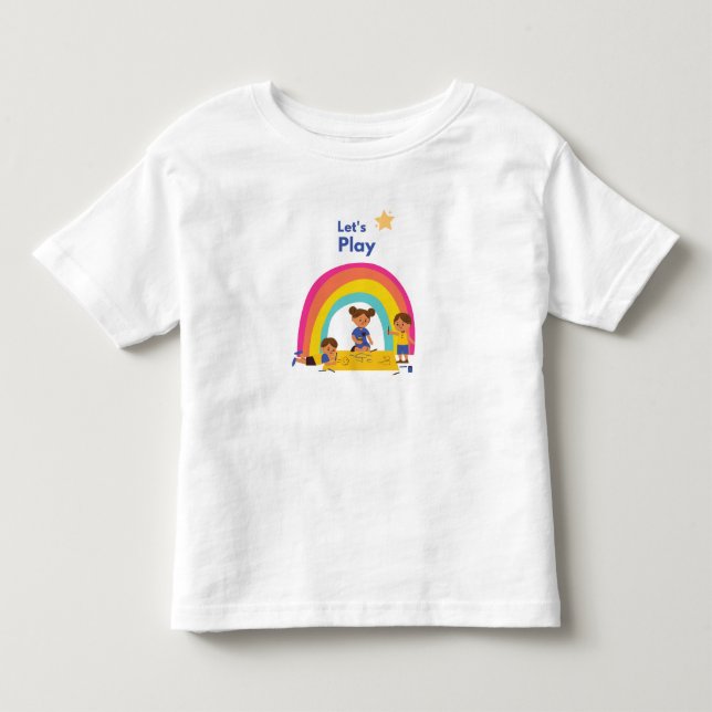 Camiseta Infantil Vamos jogar tshirt para crianças  (Frente)