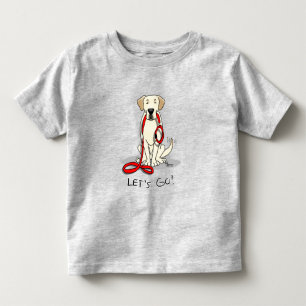 Camiseta Infantil Vamos! Labrador Amarelo Retriever - Cachorro Bonit