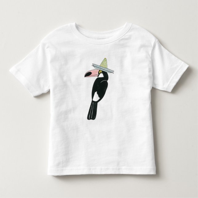 Camiseta Infantil Vamos Taco Sobre Amor | Toucan Sombrero (Frente)