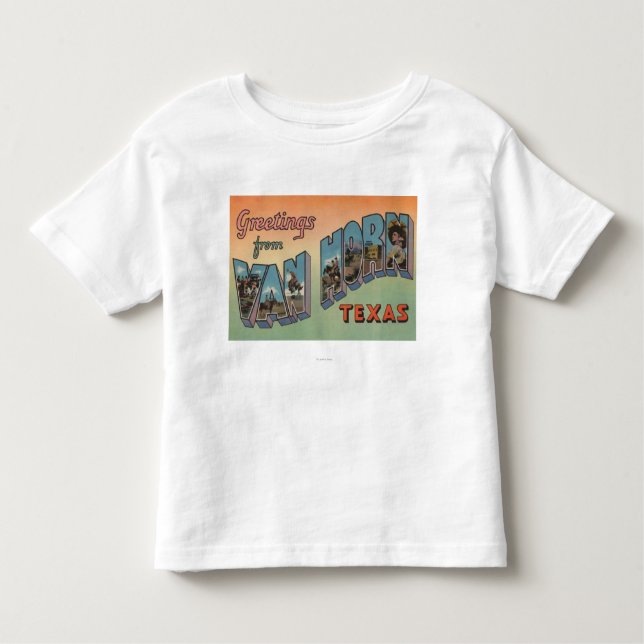 Camiseta Infantil Van Chifre, Texas - grandes cenas da letra (Frente)