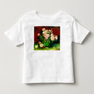 Camiseta Infantil Van Gogh Peonies e Rosas