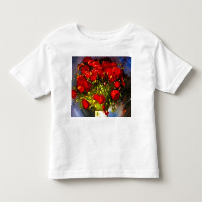 Camiseta Infantil Van Gogh Red Poppies (Frente)