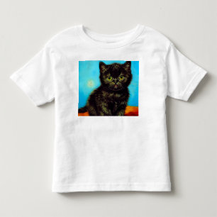 Camiseta Infantil Van Gogh Style Pouting Kitten