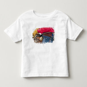 Camiseta Infantil Vaqueiro a Cavalo vestindo Chapas de Couro