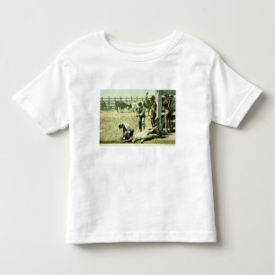Camiseta Infantil Vaqueiros americanos que marcam uma vitela, c.1900
