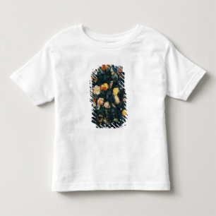 Camiseta Infantil Vaso de Paul Cezanne das flores, 19as