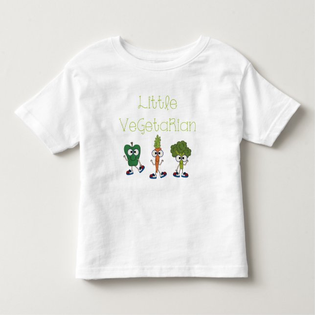 Camiseta Infantil Vegetariano pequeno (Frente)