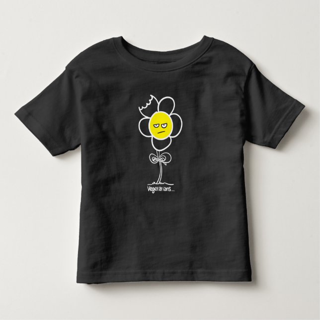 Camiseta Infantil Vegetarianos. (Frente)