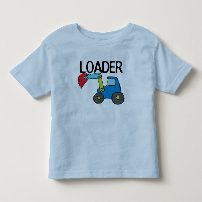 Camiseta Infantil Veículo de construção carregador (Frente)