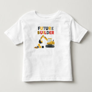 Camiseta Infantil Veículo de Construção de Construtor do Futuro