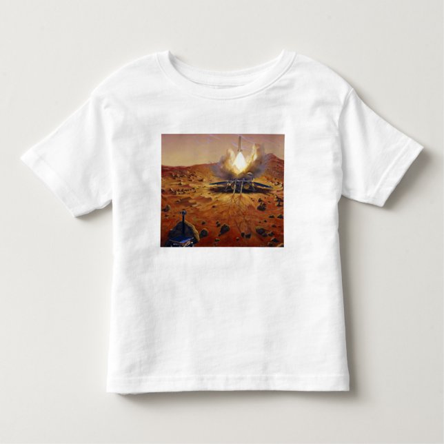 Camiseta Infantil Veículo de subida de Marte (Frente)