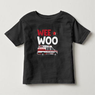 Camiseta Infantil Veículo Ems, primeiros socorristas Ambulantes