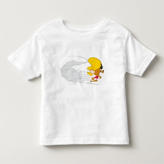 Camiseta Infantil VELOCIDADE: GONZALES™ executando em cores (Frente)