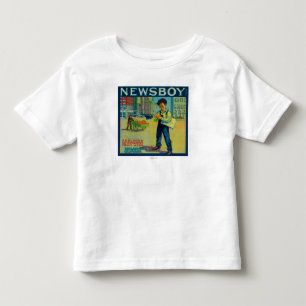 Camiseta Infantil Vendedor de jornais LabelRedlands alaranjado, CA