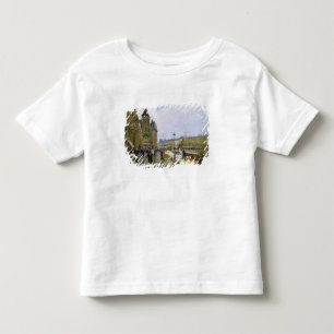 Camiseta Infantil Vendedores da flor pelo Seine