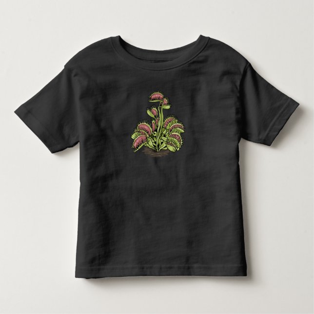 Camiseta Infantil Venus Fly Fap Plant Carnívoro Venus Fly (Frente)