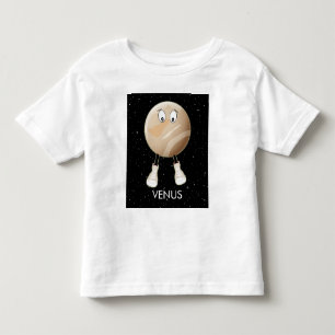 Camiseta Infantil Vênus Planeta e Estrelas