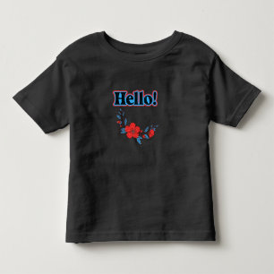 Camiseta Infantil Verão Olá Flor