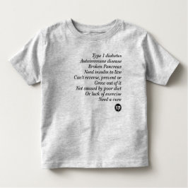 Camiseta Infantil Verdade de T1d
