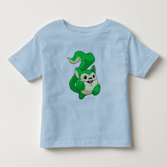 Camiseta Infantil Verde de Meerca (Frente)