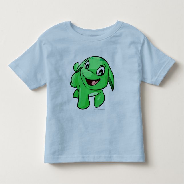Camiseta Infantil Verde de Poogle (Frente)