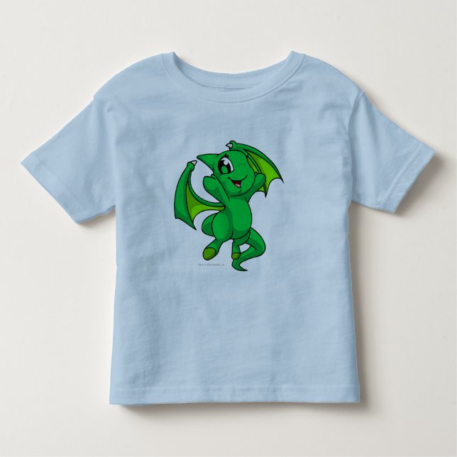 Camiseta Infantil Verde de Shoyru (Frente)