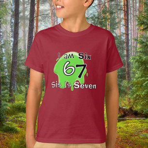 Camiseta Infantil Verde de Slime Fofa 6 7 Personal