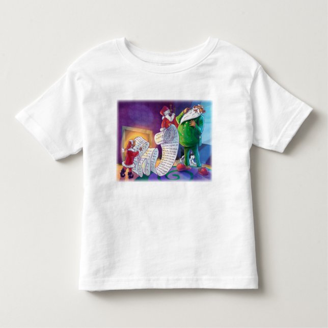 Camiseta Infantil Verifique duas vezes Papais noeis (Frente)