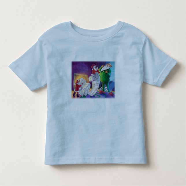 Camiseta Infantil Verifique duas vezes Papais noeis (Frente)