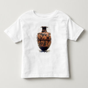 Camiseta Infantil Vermelho-figura hydria pelo pintor dos meios,